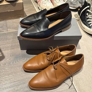 TWO pairs of Italian leather loafers - Everlane - 9